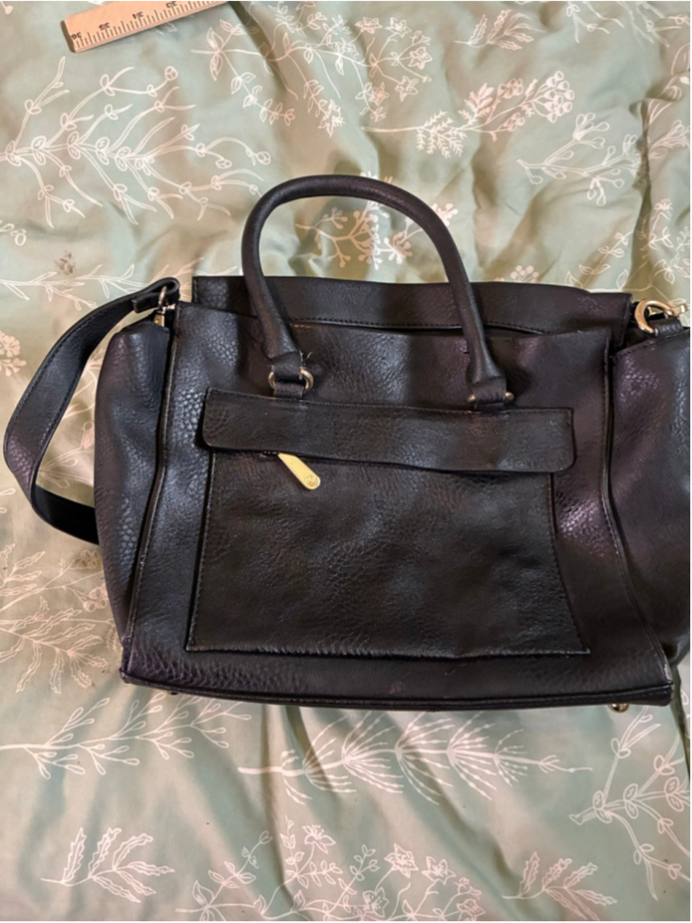 Women's Charming Charlie Black Satchel One Size